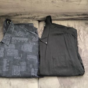 2XL Men’s button Down shirt sleeve shirts gently worn